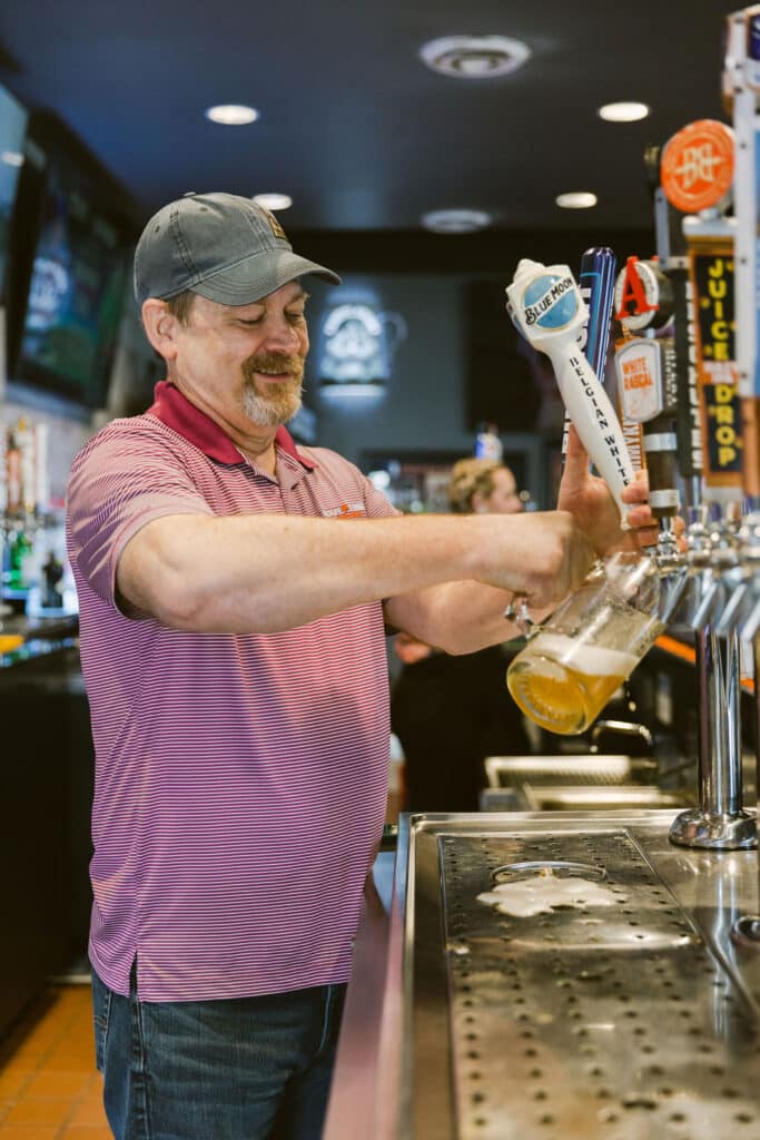 drink being poured at Arvada location